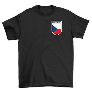 Czechia Football Badge T-Shirt, Men's Women's & Kids Euro 2024 England Foot Ball - Picture 1 of 13