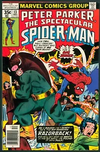 Spectacular Spider-Man 13 VF+ 8.5 1st Full Razorback Marvel 1977 - Picture 1 of 3