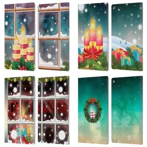 HEAD CASE DESIGNS HOLIDAY CANDLES LEATHER BOOK WALLET CASE COVER FOR AMAZON FIRE - Picture 1 of 10