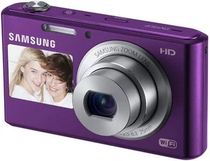 New Samsung DV150F Digital Camera 16.2MP Purple Dual LCD Screen Brand New Sealed - Picture 1 of 1