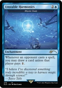 1 x Rhystic Study (Unstable Harmonics) - Secret Lair (478) - LP - MTG - Picture 1 of 1