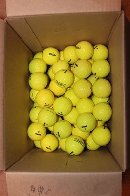 60 (5 doz)  Mint Condition Yellow Nitro Golf Balls - Image 1 of 3