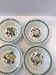 Portmeirion Botanic Garden 4er Set Suppenrand Müsli/Haferflocken Schale Made in England - Bild 1 von 7