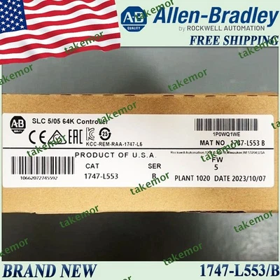 New 1747-L553/B AB SLC 5/05 64K Controller 1747-L553 serB Free Ship 1747 L553 US - Image 1 of 4