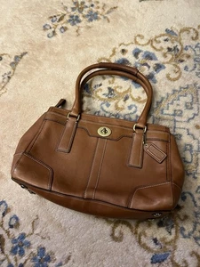 Coach Hampton Acorn Leather Medium Carryall Tote Satchel 11047 Handtasche Tasche - Bild 1 von 17