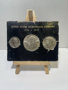 Vintage 1776-1976 United States Bicentennial Coinage 3 Coin Set - Picture 1 of 10