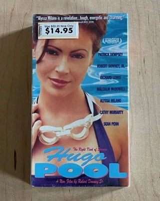 HUGO POOL (1997) Sealed VHS Fox Lorber Alyssa Milano Romance Quirky Comedy Cult Foto 1 de 4