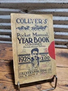 1928 Collyer's Sports Pocket Manual Year Book Horse Racing Baseball Football - Picture 1 of 12