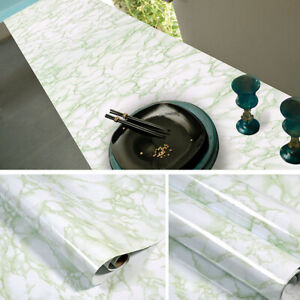 PVC Marble Contact Paper Self Adhesive Peel & Stick Kitchen Countertop Wallpaper