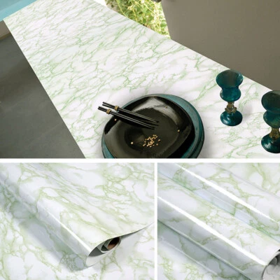 PVC Marble Contact Paper Self Adhesive Peel & Stick Kitchen Countertop Wallpaper - Image 1 of 4