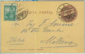 93775 - ARGENTINA - POSTAL HISTORY - Stationery Card with added ERROR stamp 1909 - Picture 1 of 1