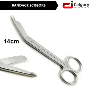 Surgical Bandage Scissors 14 Cm Medical Nurse Heavy Premium Instruments CE - Picture 1 of 4