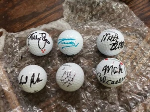 6 - PGA Pro signierte Golfbälle Konvolut mit Certs - Bild 1 von 11