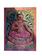 Wooden Buddha Wall Art Panel Buddha Wooden Wall Hanging BUDDHA Panel