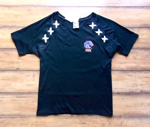 VICTORIA'S SECRET PINK ~ New! NWT Small ~ Lace Up BOISE STATE Collegiate T Shirt - Picture 1 of 2