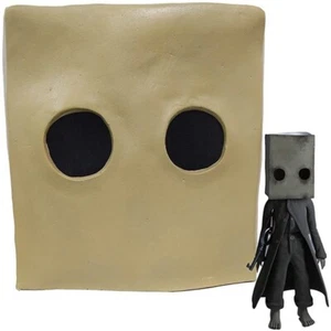 Cosplay Scary Game Little Nightmares Mono Mask Halloween Masquerade Helmet Latex - Picture 1 of 3