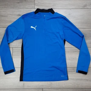 Puma Women's Liga Training Top Drycell Blue 1/4 Zip Pull Over Size S - Small - Picture 1 of 13