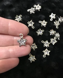 *~20~💕3D Stars~ Shiny Rhinestone Charms~ Crafting, Jewelry making, ect. 😀! - Picture 1 of 7