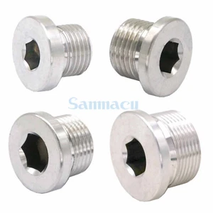 M8-M36 Metric Male 304 Stainless Countersunk End Plug Flanged Hex Socket - Picture 1 of 31