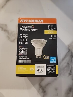 Sylvania TruWave Tech LED Light Bulbs GU10 Base White 5.5W(50W Replacement - Image 1 of 4