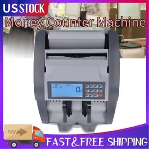 Money Counting Machine LCD Display Banknote Currency Counter with UV MG IR MT DD - Picture 1 of 13