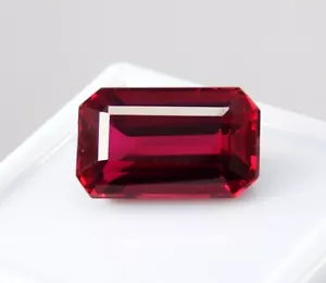 Rubí Rojo Natural, Mozambique - Corte Esmeralda 9,20 Cts Piedras Preciosas Sueltas Certificadas - Imagen 1 de 10