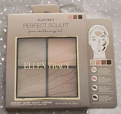 Ellen Tracy PERFECT SCULPT Face Contour Kit - Highlight, Blush, Sculpt & Contour - Image 1 of 3