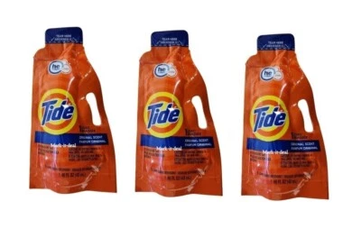 Tide Single Load Liquid Laundry Detergent Original Scent Travel Size HE Turbo X3 - Image 1 of 4