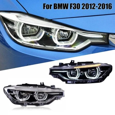 LED Headlight DRL Sequential Signal Xenon Low/High Beam for BMW F30 2012-2016 - Image 1 of 4