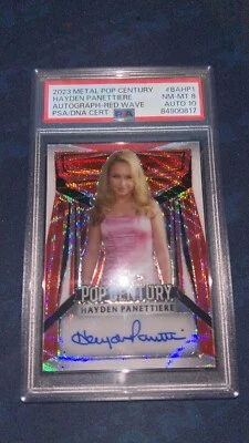 2023 metal pop century hayden panettiere autograph Red Wave PSA 10 card 2/3 - Image 1 of 2