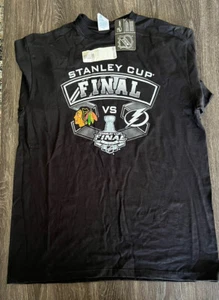 Stanley Cup Finale 2015 Blackhawks Lightning Herren T-Shirt Large Hockey - Bild 1 von 4