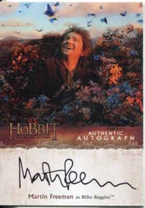 The Hobbit Desolation Of Smaug Autograph Card Martin Freeman as Bilbo Baggins - Picture 1 of 1