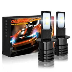 H3 LED Fog Light Bulbs Kit For Lexus ES300 1997 1998 1999 2000 2001 2002 2003 - Picture 1 of 7