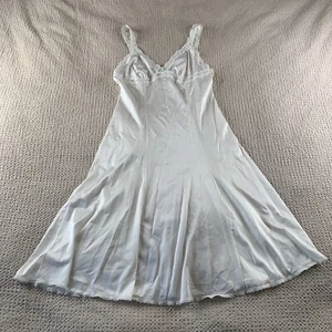 Camicia da notte OLGA taglia 36 Negligee 1349F bianca/avorio lunghezza media nylon raso vintage - Foto 1 di 9