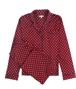 Seeing Stars Womens Polka Dot Pajama Set, Red, Medium - Picture 1 of 5