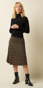 King Louie Rock Viskose Juno Skirt Mirth Blumen geblümt Viskose 10181 - Picture 1 of 6