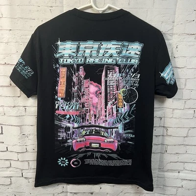 Camiseta Fresh Laundry Tokyo Racing Club Talla Mediana M Negra Foto 1 de 4