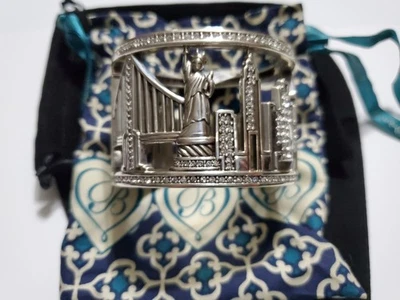 BRIGHTON ENORME NOVA YORK CIDADE GLAM SKYLINE PULSEIRA DE STRASS ESTÁTUA DA LIBERDADE  - Imagem 1 de 4