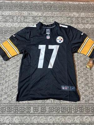 耐克 OnField 匹兹堡钢人队耐克球衣 Mike Wallace #17 黑色男式 S 码 — 第 1/4 张图片
