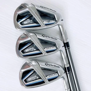 TaylorMade SIM Max OS 5-PW Iron Set TENSEI Blue S Stiff Shafts Right Hand - Picture 1 of 10
