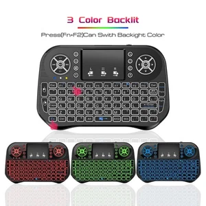 iPazzPort Mini Wireless Keyboard with Touchpad Mouse , Bluetooth +2.4G Backlit - Picture 1 of 6