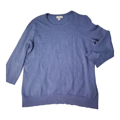 Lord & Taylor Suéter Para Mujer Talla Grande Mezcla de Algodón Tejido Informal Todos los Días Oficina Foto 1 de 4