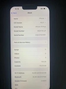 iPhone 14 Plus (Sbloccato) 128GB - Foto 1 di 8