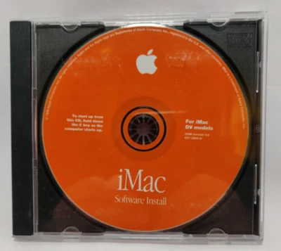 Vintage 1999 iMac DV OS 9 v9.0 Mac Macintosh Install Software Disc CD ONLY - Image 1 of 2