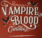 Halloween VAMPIRE BLOOD CANDLES Four 10' Black Tapers that BLEED RED when LIT