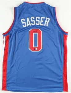 Marcus Sasser Detroit Pistons Rookie Autographed Auto Beckett Certified Jersey - Picture 1 of 3