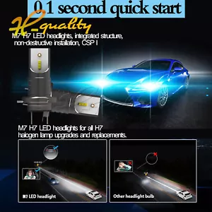 2Pcs Car Led Headlight H7 30000Lm Led Bulb 110w 6000K Cold White LED  Lamps Kit - Picture 1 of 10