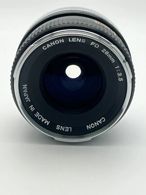 [EXC+]Canon FD 28mm f/3.5 Cromo Nariz Gran Angular Lente MF de JAPÓN 57254 Foto 1 de 4