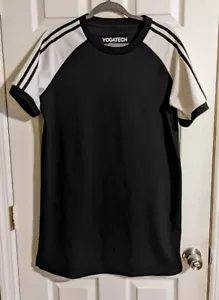 Abito T-Shirt Yogatech Nero Bianco M Maglia Spessa Righe Sportivo - Foto 1 di 4