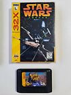 Star Wars Arcade &amp; Motocross Championship Lot (Sega 32X) Tested w Box Protector